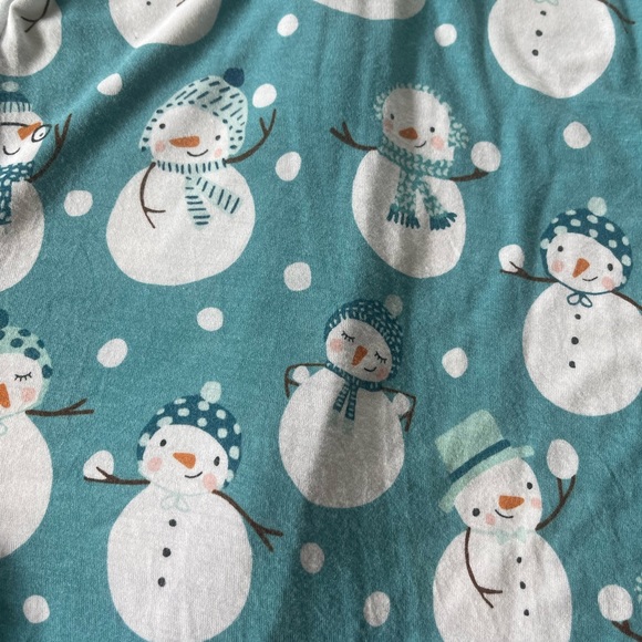 6-12 blue snowman little sleepies - Picture 3 of 3